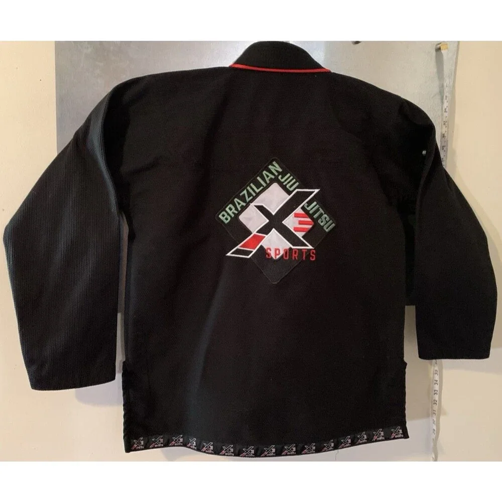X Sports Brazilian Jiu Jitsu Embroidered Team Gi A1 100% Heavy Cotton
